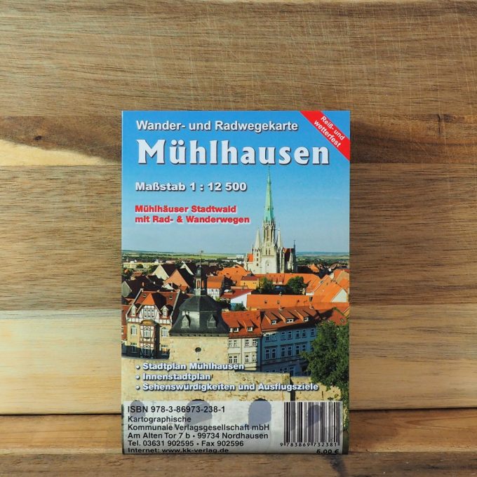 Wander- und Radwegekarte Mühlhausen