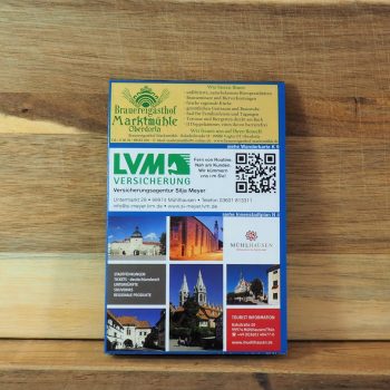 Wander- und Radwegekarte Mühlhausen Rückseite